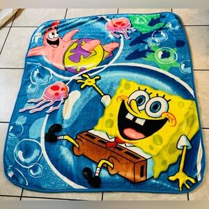 Vintage SpongeBob SquarePants and Patrick Star Throw Blanket